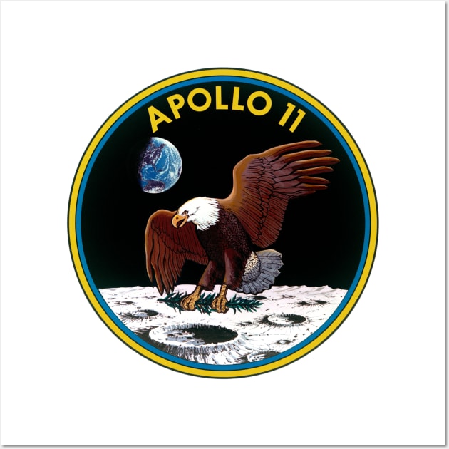 Apollo 11 Logo Wall Art by Spacestuffplus